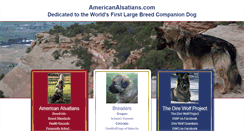 Desktop Screenshot of americanalsatians.com